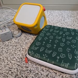 2nd Gen Yoto player with card case and multiple cards